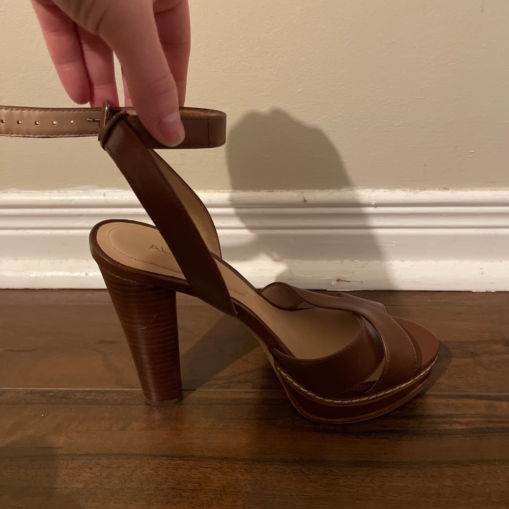 ALDO Brown Strappy Heal